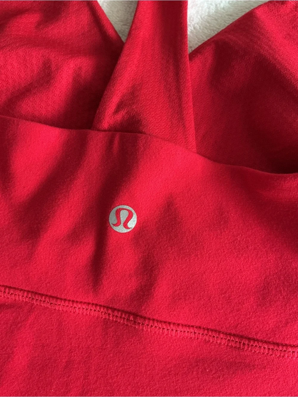 lululemon athletica Red Halter Crossover Tank